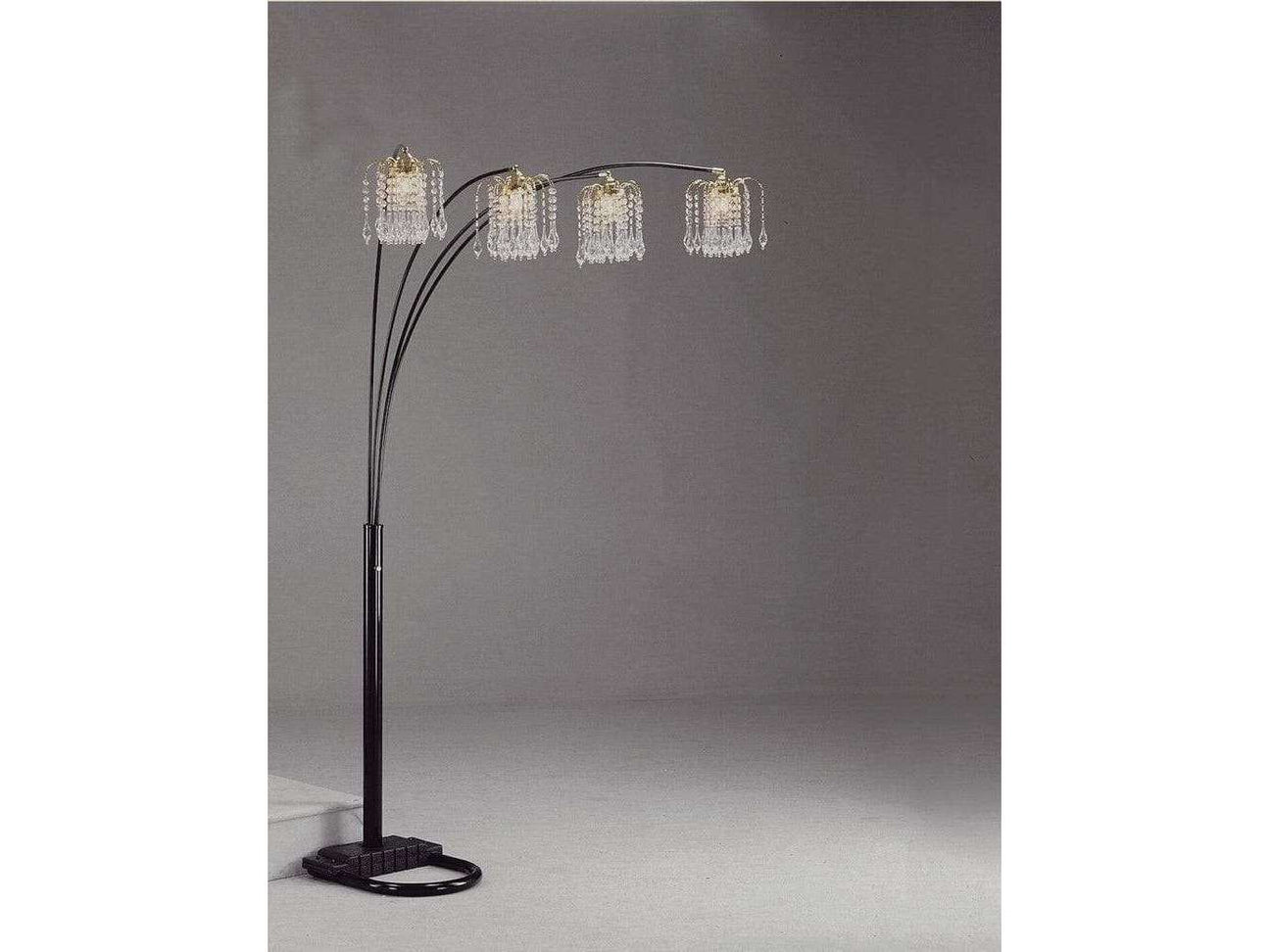 Rain Drop Arc 84" Floor Lamp - Ornate Home