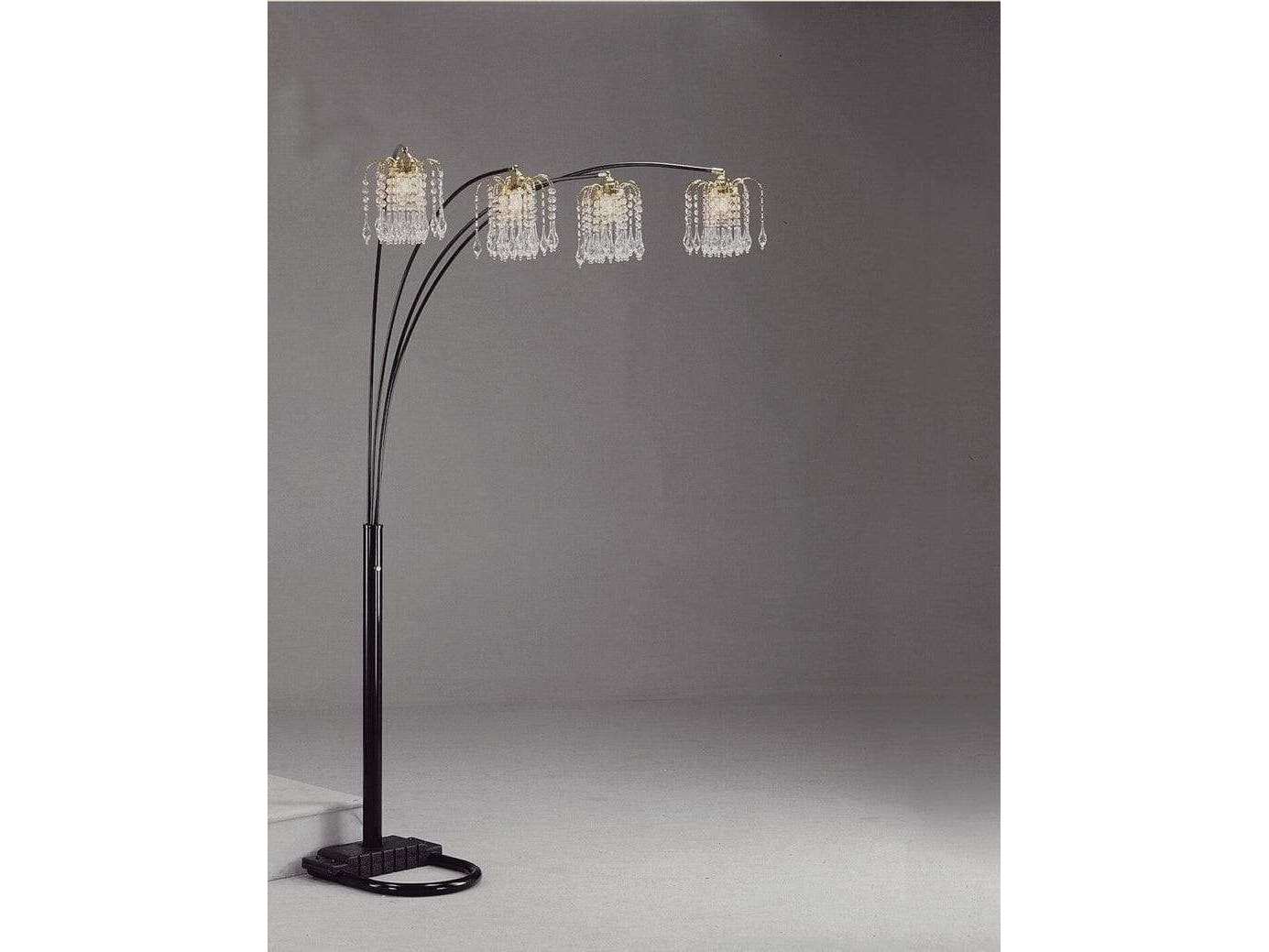 Rain Drop Arc 84" Floor Lamp - Ornate Home