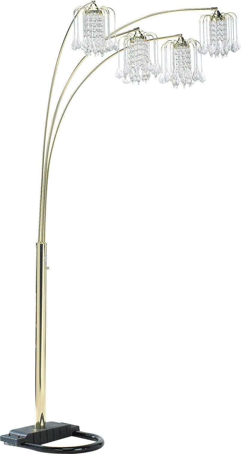 Rain Drop Arc 84" Floor Lamp - Ornate Home