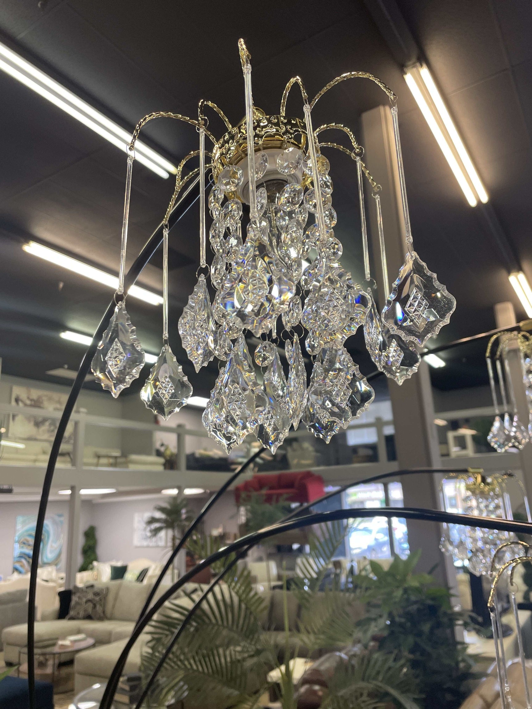 Rain Drop Arc 84" Floor Lamp - Ornate Home