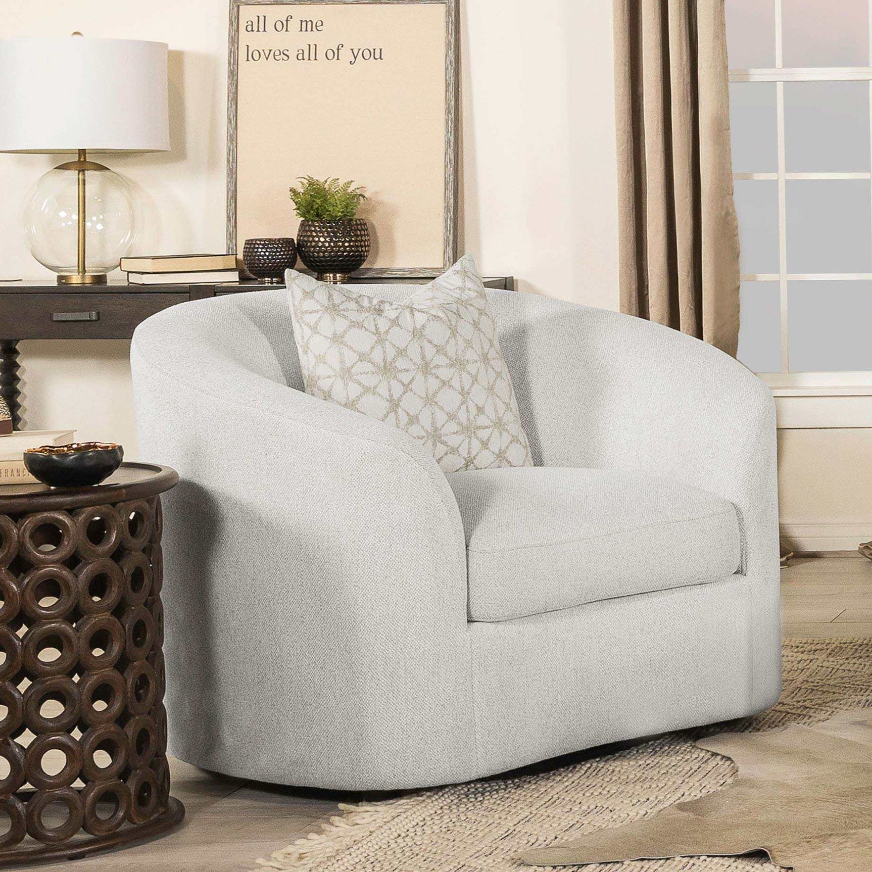 Rainn Latte Chair - Ornate Home