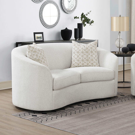Rainn Latte Loveseat - Ornate Home