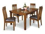 Ralene Medium Brown Dining Room Set / 5pc - Ornate Home