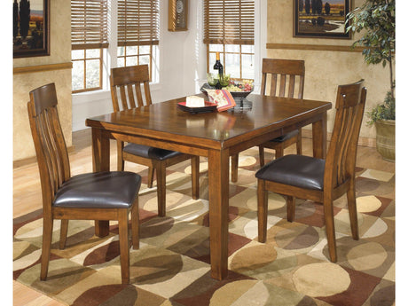 Ralene Medium Brown Dining Room Set / 5pc - Ornate Home