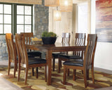Ralene Medium Brown Dining Room Set / 7pc - Ornate Home