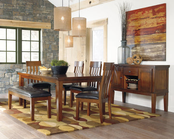 Ralene Medium Brown Dining Table w/ Butterfly Extension - Ornate Home