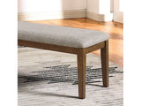 Rapidview Walnut/Light Gray Bench - Ornate Home
