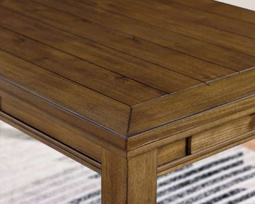 Rapidview Walnut/Light Gray Dining Table - Ornate Home