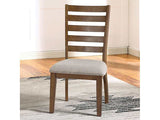 Rapidview Walnut/Light Gray Side Chair (Set of 2) - Ornate Home