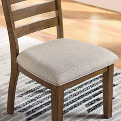 Rapidview Walnut/Light Gray Side Chair (Set of 2) - Ornate Home