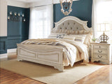 Realyn California King Upholstered Panel Bed - Ornate Home