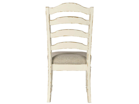 Realyn Chipped White Dining Chair (Set of 2) - Ornate Home