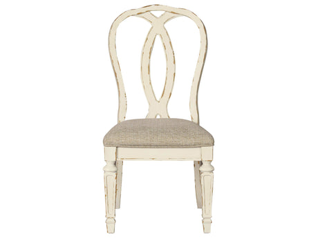 Realyn Chipped White Dining Chair (Set of 2) - Ornate Home