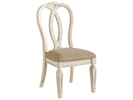 Realyn Chipped White Dining Chair (Set of 2) - Ornate Home