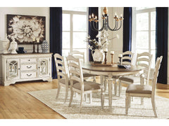 Realyn Chipped White Dining Chair (Set of 2) - Ornate Home