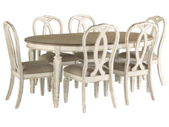 Realyn Chipped White Dining Chair (Set of 2) - Ornate Home