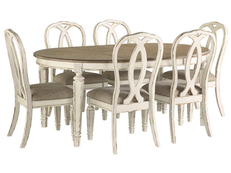 Realyn Chipped White Dining Chair (Set of 2) - Ornate Home