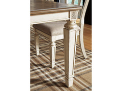 Realyn Chipped White Dining Room Set / 5pc - Ornate Home