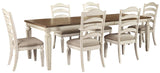 Realyn Chipped White Dining Room Set / 7pc - Ornate Home