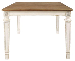 Realyn Chipped White Dining Room Set / 7pc - Ornate Home