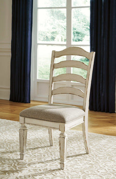 Realyn Chipped White Dining Room Set / 7pc - Ornate Home