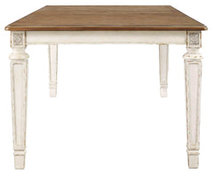 Realyn Chipped White Dining Room Set /  9pc - Ornate Home