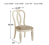 Realyn Chipped White Dining Room Set /  9pc - Ornate Home