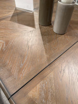 Realyn Chipped White Oval Dining Room Set / 7pc with Ribbon-Back - Ornate Home