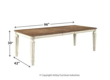 Realyn Dining Table w/ Extension Leaf - Ornate Home