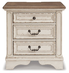 Realyn Nightstand w/ Three Drawer - Ornate Home