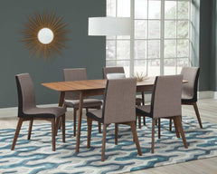 Redbridge Grey & Natural Walnut Side Chairs (Set of 2) - Ornate Home