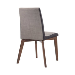 Redbridge Grey & Natural Walnut Side Chairs (Set of 2) - Ornate Home