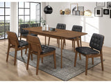 Redbridge Natural Walnut 7 Pc Dining Set - Ornate Home