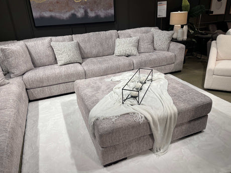 Regent Park Pewter 6pc Corner Sectional - Ornate Home