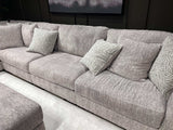 Regent Park Pewter 6pc Corner Sectional - Ornate Home