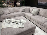 Regent Park Pewter 6pc Corner Sectional - Ornate Home