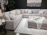 Regent Park Pewter 6pc Corner Sectional - Ornate Home