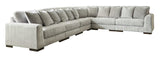 Regent Park Pewter 6pc Corner Sectional - Ornate Home