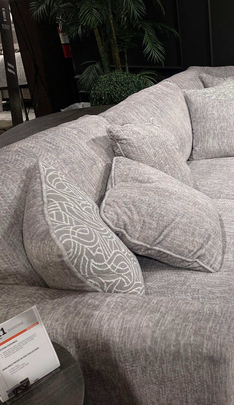 Regent Park Pewter Sectional Loveseat - Ornate Home