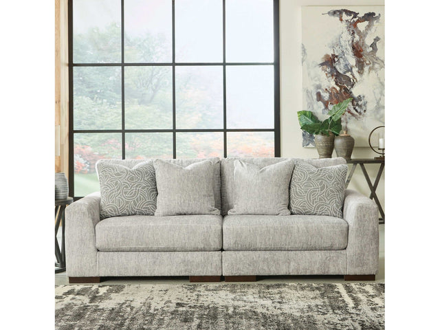Regent Park Pewter Sectional Loveseat - Ornate Home