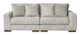 Regent Park Pewter Sectional Loveseat - Ornate Home
