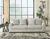 Regent Park Pewter Sectional Loveseat - Ornate Home