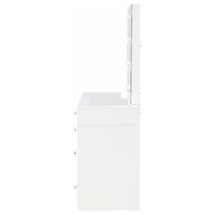 Regina White / Grey Vanity Set - Ornate Home
