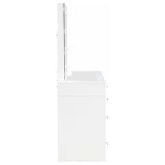 Regina White / Grey Vanity Set - Ornate Home