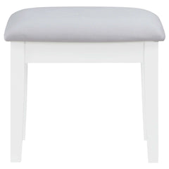 Regina White / Grey Vanity Set - Ornate Home