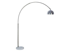Rene White/Chrome Arch Lamp - Ornate Home