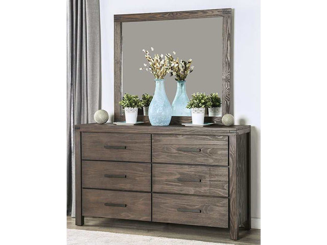 Rexburg Wire-Brushed Rustic Brown Dresser - Ornate Home