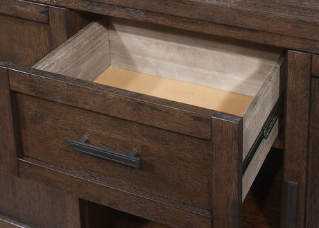 Reynolds Brown Oak Sideboard - Ornate Home