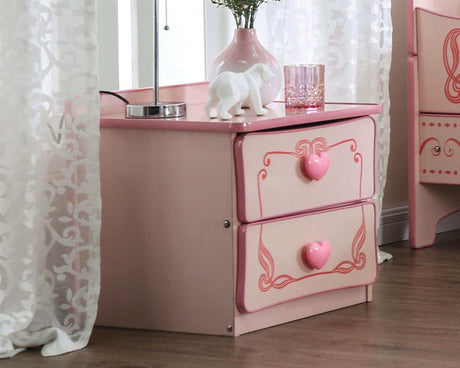 Rhenna Pink Youth Bedroom Nightstand - Ornate Home