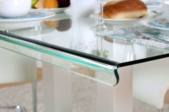 Richfield Silver & Chrome Dining Table - Ornate Home
